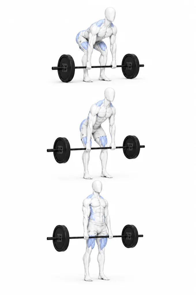 Barbell Deadlift render