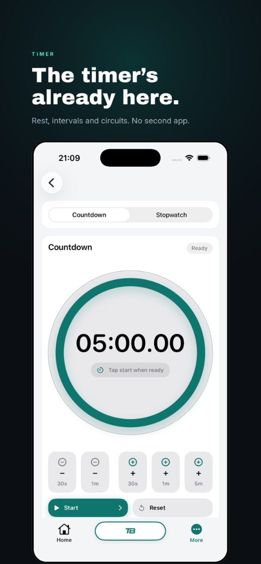 The timer’s already here, rest, intervals and circuits